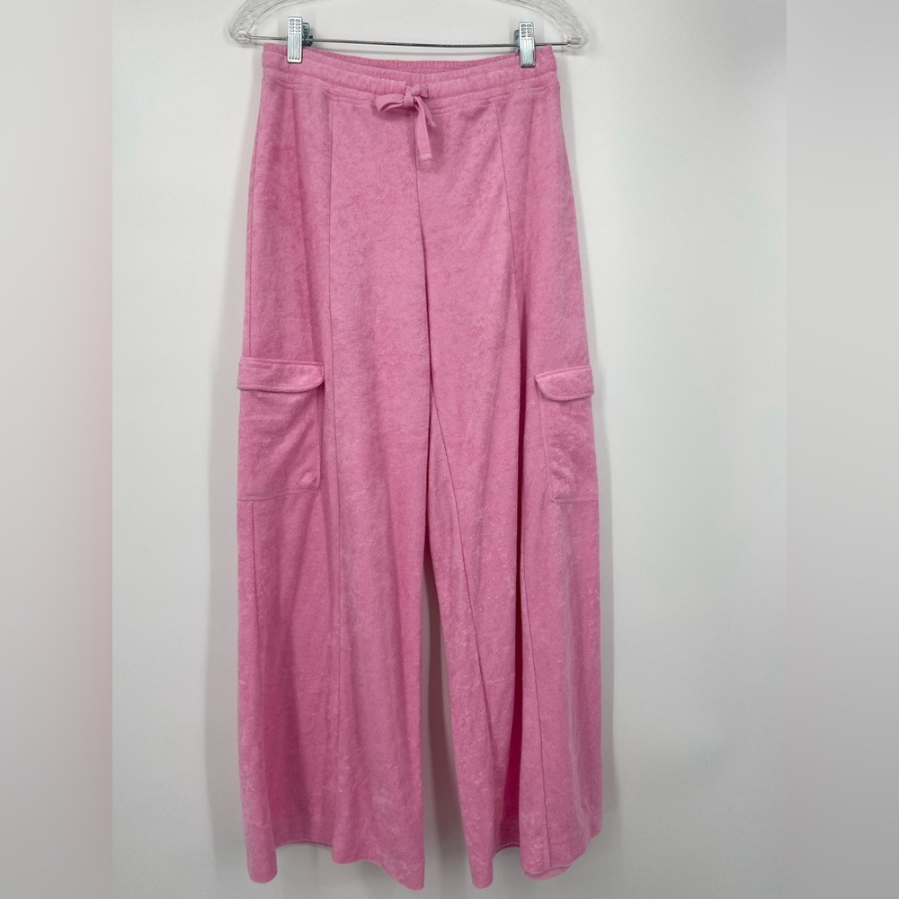 Out From Under, Urban Outfitters, Terry cloth wide leg cropped sweatpants,‎ SZ S